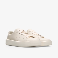 Camper Courb Womens Sneakers US-07251 Cream Sale Clearance USA